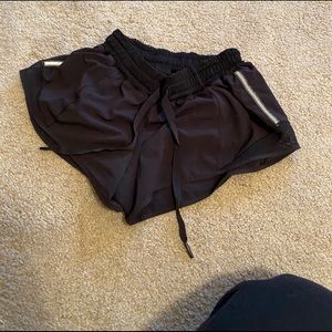 Black lulu lemon shorts